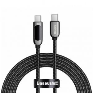 Kabel Baseus Display 100W 5A USB-C do USB-C 2m, czarny