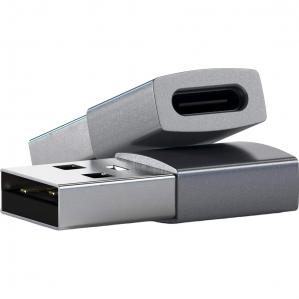 Przejściówka USB-A - USB-C, Satechi Aluminum Adapter, szara