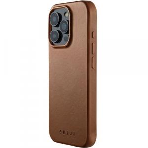 Etui Mujjo Full Leather Case do MagSafe do iPhone 16 Pro, beżowe