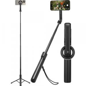 Uchwyt, kijek, statyw Spigen S580W MagSafe Bluetooth Selfie Stick Tripod, czarny