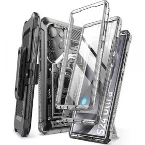 Etui Supcase UB Pro SP+noSP do Galaxy S24 Ultra, przydymione wzorzyste