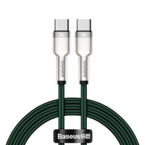 Kabel Baseus Cafule 100W 5A USB-C do USB-C 2m, zielony