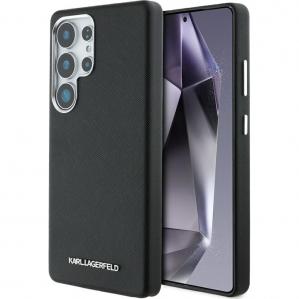 Etui Karl Lagerfeld Saffiano Full Wrapped MagSafe do Galaxy S25 Ultra, czarne