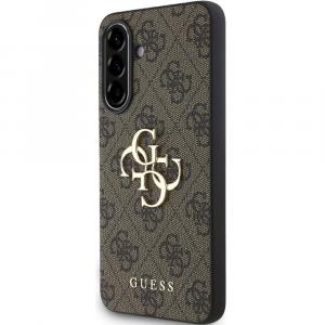 Etui Guess Hardcase 4G Big Metal Logo do Galaxy A36 5G, brązowe
