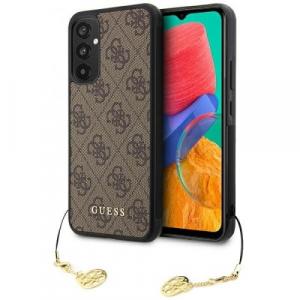 Etui Guess 4G Charms Collection do Galaxy A34 5G, brązowe