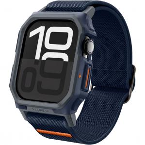 Etui z paskiem Spigen Lite Fit Pro do Apple Watch 10 46 mm, granatowe