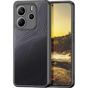 Etui Dux Ducis AIMO do Xiaomi Redmi Note 14 5G, przezroczyste z czarną ramką