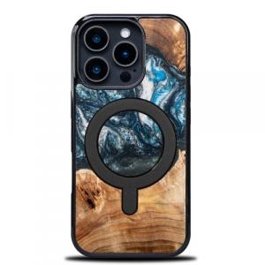 Drewniane etui do iPhone 16 Pro, Bewood Unique Planets Ziemia do MagSafe