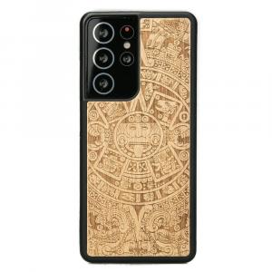 Drewniane etui do Galaxy S21 Ultra, Bewood Kalendarz Aztecki Aniegre