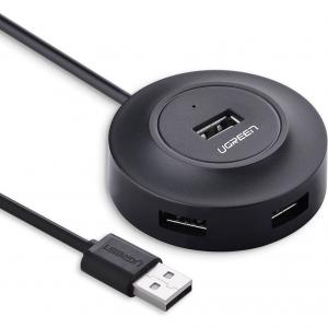 OUTLET: HUB USB 4x USB-A 2.0 Ugreen CR106 , czarny