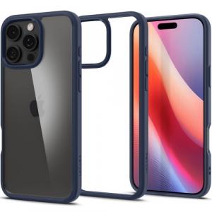 Etui Spigen Ultra Hybrid do iPhone 16 Pro, przezroczysto-granatowe