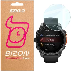 Szkło hartowane na ekran Bizon Glass Watch Clear do Garmin Tactix 8 AMOLED 51 mm / SOLAR 51 mm