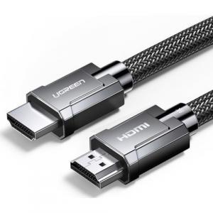 Kabel nylonowy Ugreen przewód HDMI 2.1, HD135 8k / 60Hz, 2 m, szary