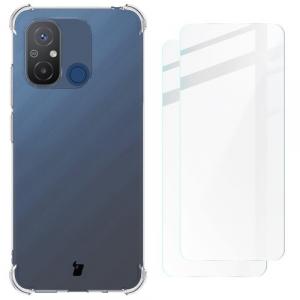 Etui + 2x szkło Bizon Case Clear Pack do Xiaomi Redmi 12C, przezroczyste