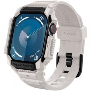 OUTLET: Etui z paskiem Spigen Rugged Armor Pro do Apple Watch 10 42 mm, beżowe