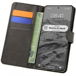 Etui z klapką Bizon Case Pocket do Realme GT 6 / 6T / Neo 6 / Neo 6 SE, czarne