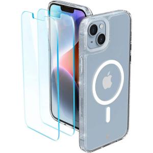 OUTLET: Etui + 2x szkło Spigen Cyrill Shine Mag MagSafe do iPhone 14 Plus, przezroczyste z brokatem
