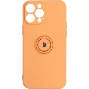 Etui Bizon Case Silicone Ring do iPhone 13 Pro Max, pomarańczowe