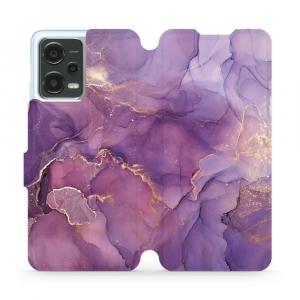 Etui z klapką do Xiaomi Poco X5, Mobiwear Book, fioletowe