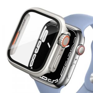 Etui + szkło Tech-Protect Defense360 do Apple Watch 45 mm, srebrne