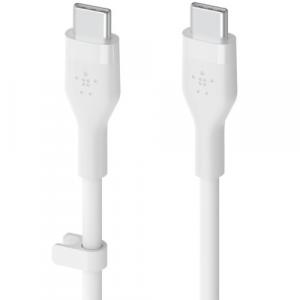 Kabel Belkin Boost Charge Flex Silicone USB-C do USB-C 1m, biały