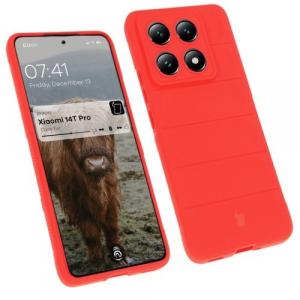 Pancerne etui Bizon Case Tur do Xiaomi 14T Pro, czerwone