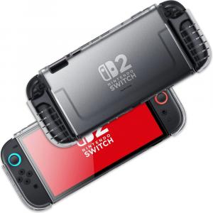 Etui pancerne Supcase Crystal do Nintendo Switch 2, matowe przezroczyste
