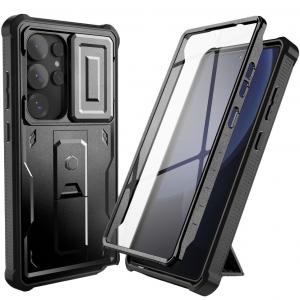 Etui pancerne Tech-Protect Kevlar Cam+ do Samsung Galaxy S25 Ultra, czarne