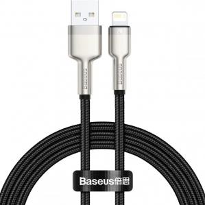 OUTLET: Kabel Baseus Cafule Metal USB-A do Lightning 2.4A 1m, czarny