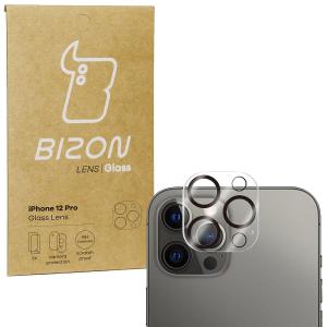 Szkło na aparat Bizon Glass Silk Lens dla iPhone 12 Pro, 2 sztuki