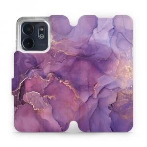 Etui z klapką do Infinix Smart 9, Mobiwear Book, fioletowe