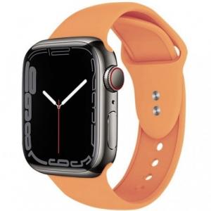 Pasek Crong Sport Liquid Band do Apple Watch 49/46/45/44 mm, pomarańczowy