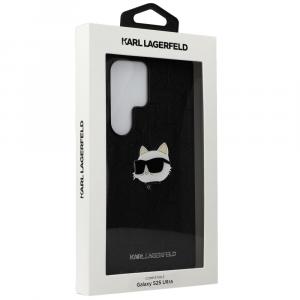 Etui Karl Lagerfeld HardCase Monogram Karl Head Pin do Galaxy S25 Ultra, czarne
