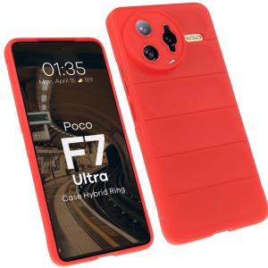 Pancerne etui Bizon Case Tur do Xiaomi Poco F7 Ultra, czerwone