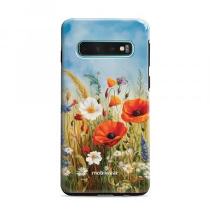 Etui ochronne do Galaxy S10 Plus, Mobiwear Elite Pro, łąkowe kwiaty