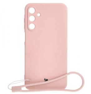 Etui Bizon Case Silicone Sq do Galaxy A15 4G/5G, jasnoróżowe