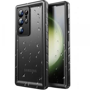 Etui z ochroną ekranu Tech-Protect Shellbox IP68 do Galaxy S24 Ultra, przydymione-czarne