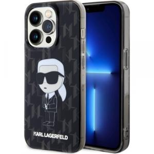 Etui Karl Lagerfeld HardCase Monogram Ikonik do iPhone 15 Pro Max, czarne