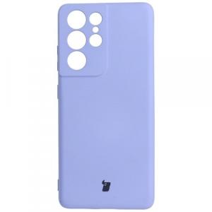 Etui Bizon Case Silicone do Galaxy S21 Ultra, jasnofioletowe