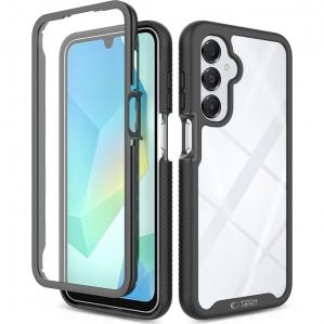Etui z osłoną na ekran Tech-Protect Defense do Galaxy A26 5G, przezroczysto-czarne