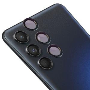 Szkło hartowane na aparat Bizon Glass Snap Lens do Galaxy M55 5G, 1 zestaw, czarna ramka