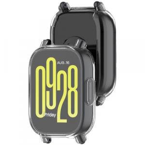 Etui z osłoną ekranu Bizon Case Watch Felipe do Xiaomi Redmi Watch 5 Active, przeźroczyste