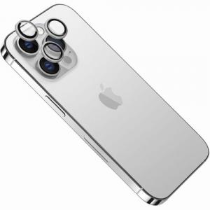 Szkło na aparat Fixed Invisible Camera Glass do iPhone 15 Pro / 15 Pro Max, srebrne