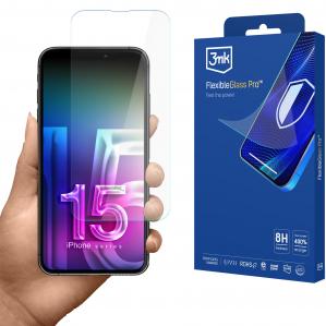 Szkło hybrydowe 3mk FlexibleGlass Pro do iPhone 15