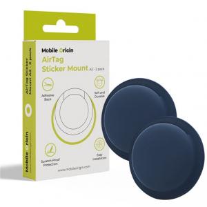Etui / brelok Mobile Origin AirTag Sticker Mount A2 do Apple AirTag, 2 sztuki, granatowe