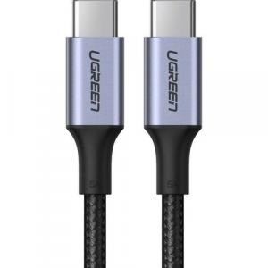 Kabel do szybkiego ładowania i przesyłania danych Ugreen 100W USB-C do USB-C, PD, QC, FCP, 5A, 1 m, szary