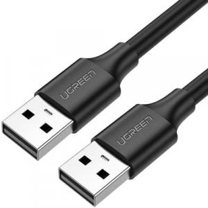 Kabel do ładowania i przesyłania danych Ugreen USB-A 2.0 / USB-A 2.0, 480 Mbps, 0,5 m, czarny