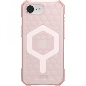 Etui pancerne Urban Armor Gear Essential Armor Mag do iPhone 16e, półprzezroczysto-różowe