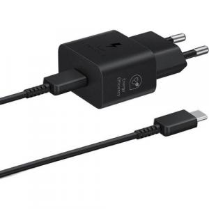 OUTLET: Ładowarka sieciowa Samsung EP-T2510XB 25W Fast Charge + kabel USB-C, czarna