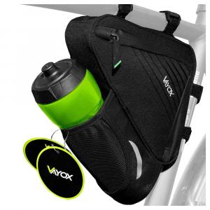 Sakwa rowerowa, torba pod ramę z uchwytem na bidon Vayox VA0348 1.5L, czarna
